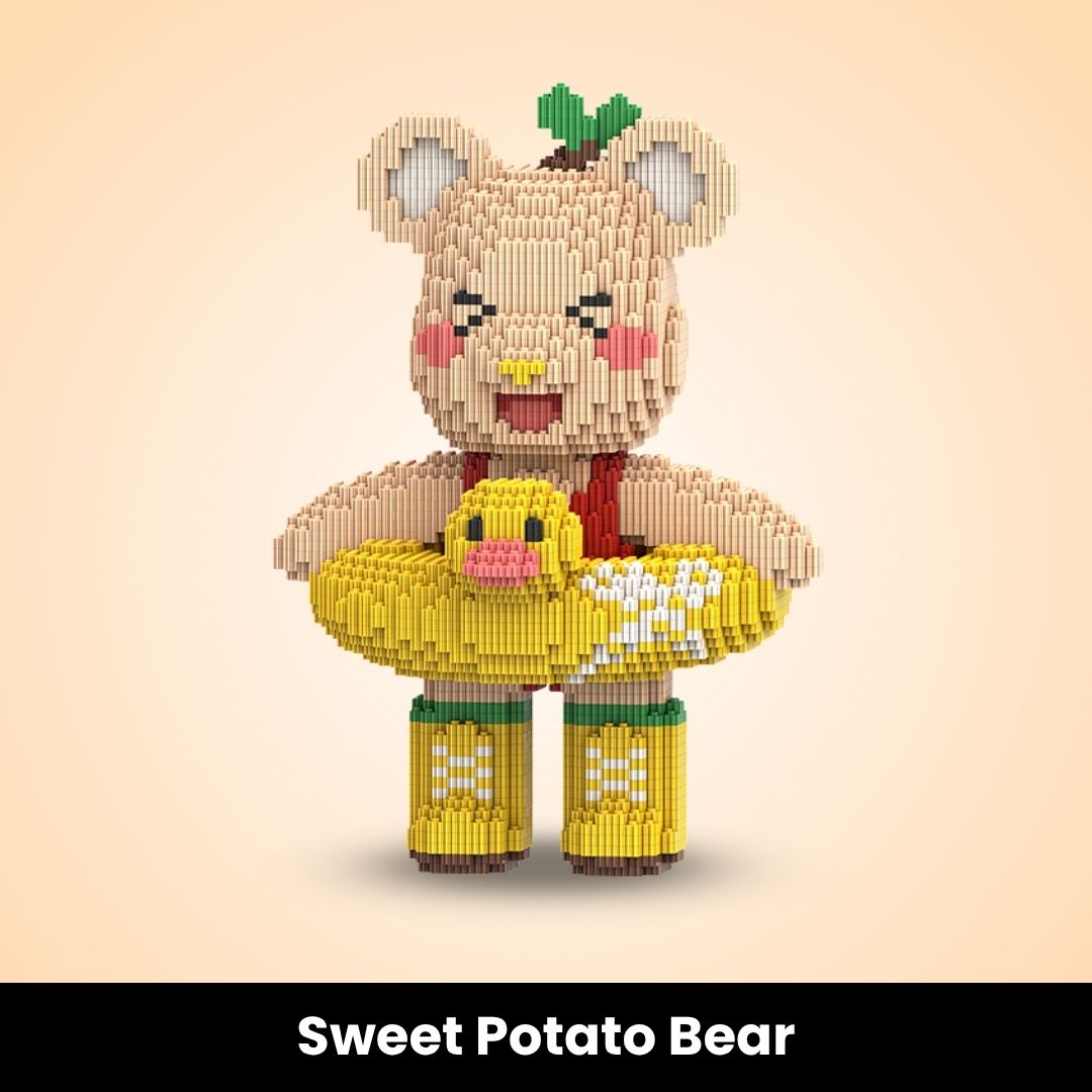 BIGGIESBEAR® Mini İnşa Edilebilir Tuğla Ayıcıklar (3000+ parça)