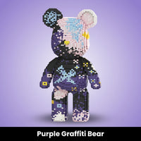 Purple Graffiti Bear